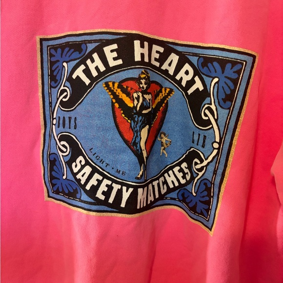 Boys Lie Neon Pink Sweatshirt - Picture 4 of 6